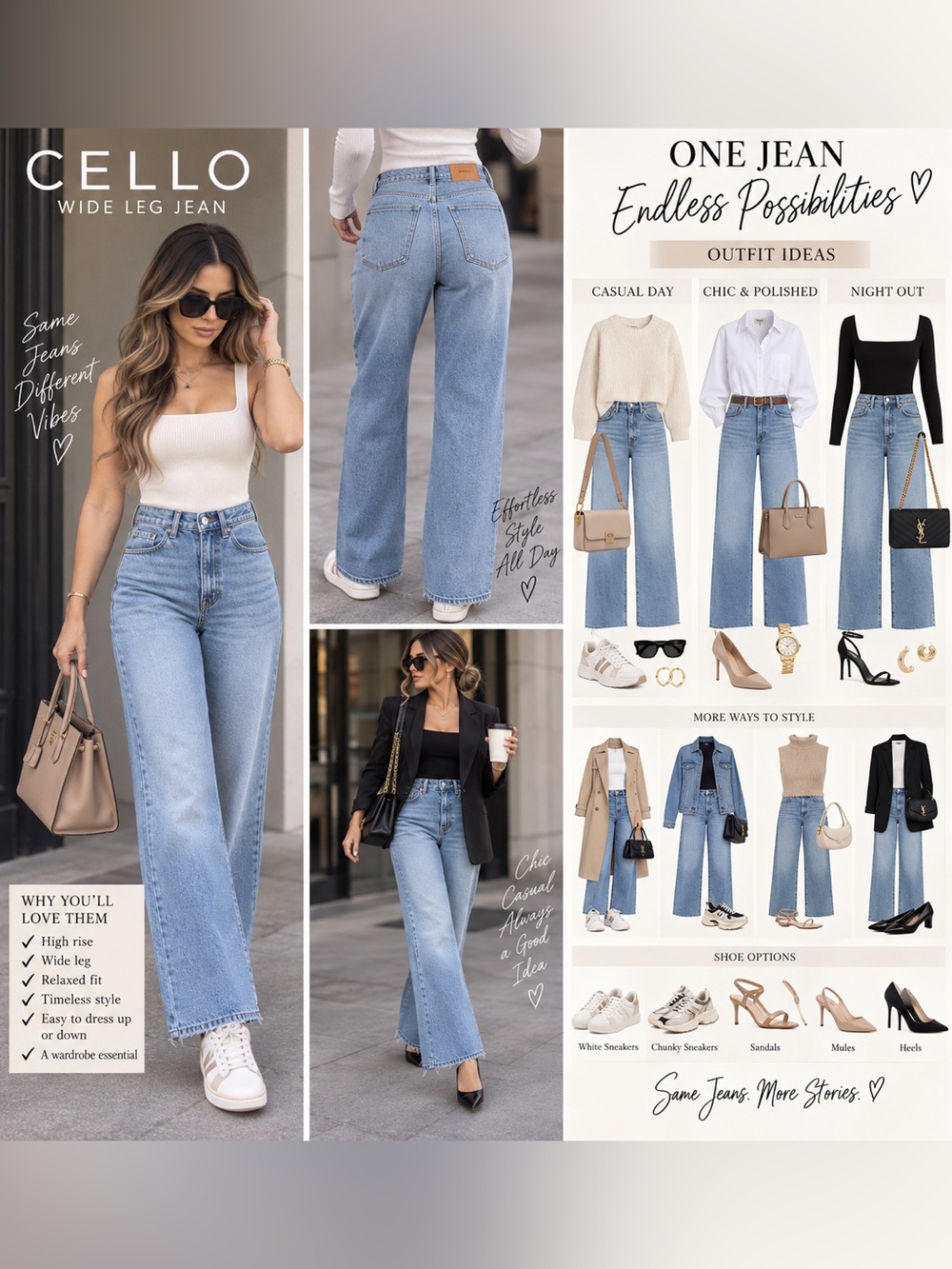 Cello Light Blue Relaxed Straight Jeans
